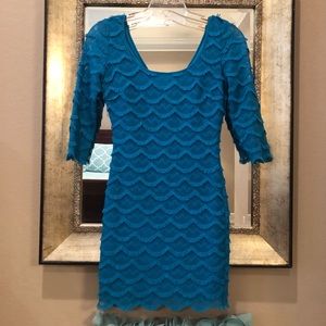 Guess blue mini dress